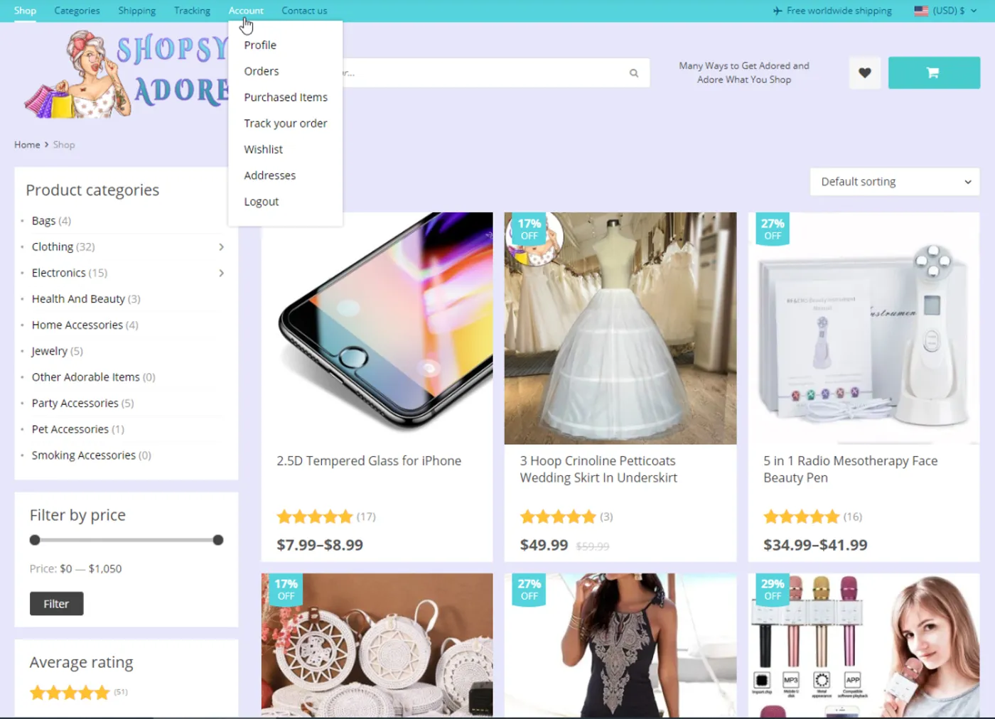 Shopsy Adore project preview